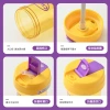 Mini tonton cups, children's and students' plastic cups, portable straw cups, cute and good-looking cups, gifts, large-belted water cups Application Scenario